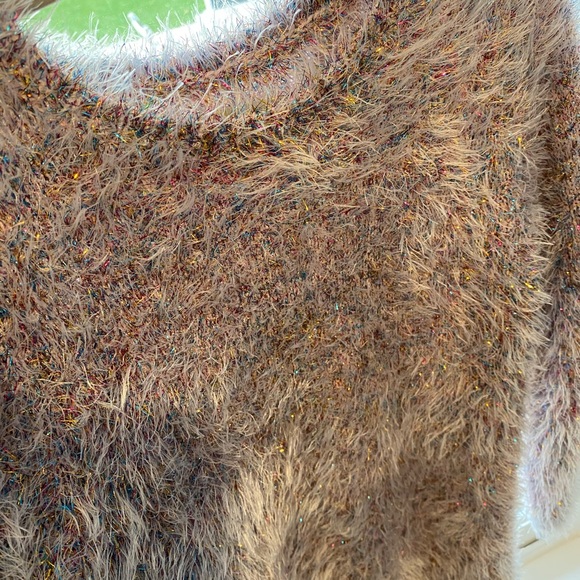 Fun, Fuzzy n’ Sparkly *NWT* Sweater Dress 💜 - Picture 2 of 5